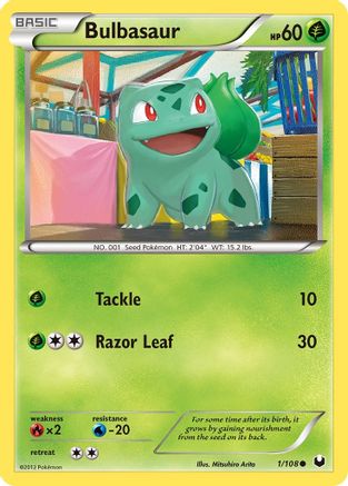 Bulbasaur 001/108 Dark Explorers - Common