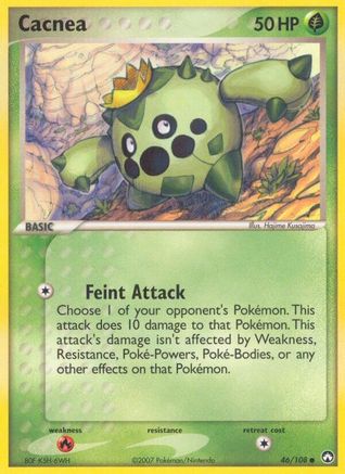 Cacnea 046 - Reverse Holofoil Power Keepers - Common