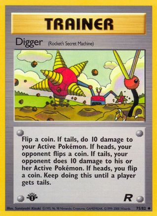 Digger (Rocket's Secret Machine) 075/82 - Unlimited Team Rocket - Uncommon