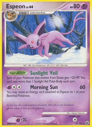Espeon 018/100 Majestic Dawn - Rare