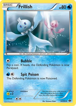 Frillish 034 - Reverse Holofoil Next Destinies - Uncommon