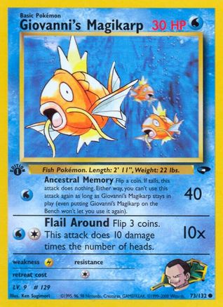 Giovanni's Magikarp 073/132 - Unlimited Gym Challenge - Common