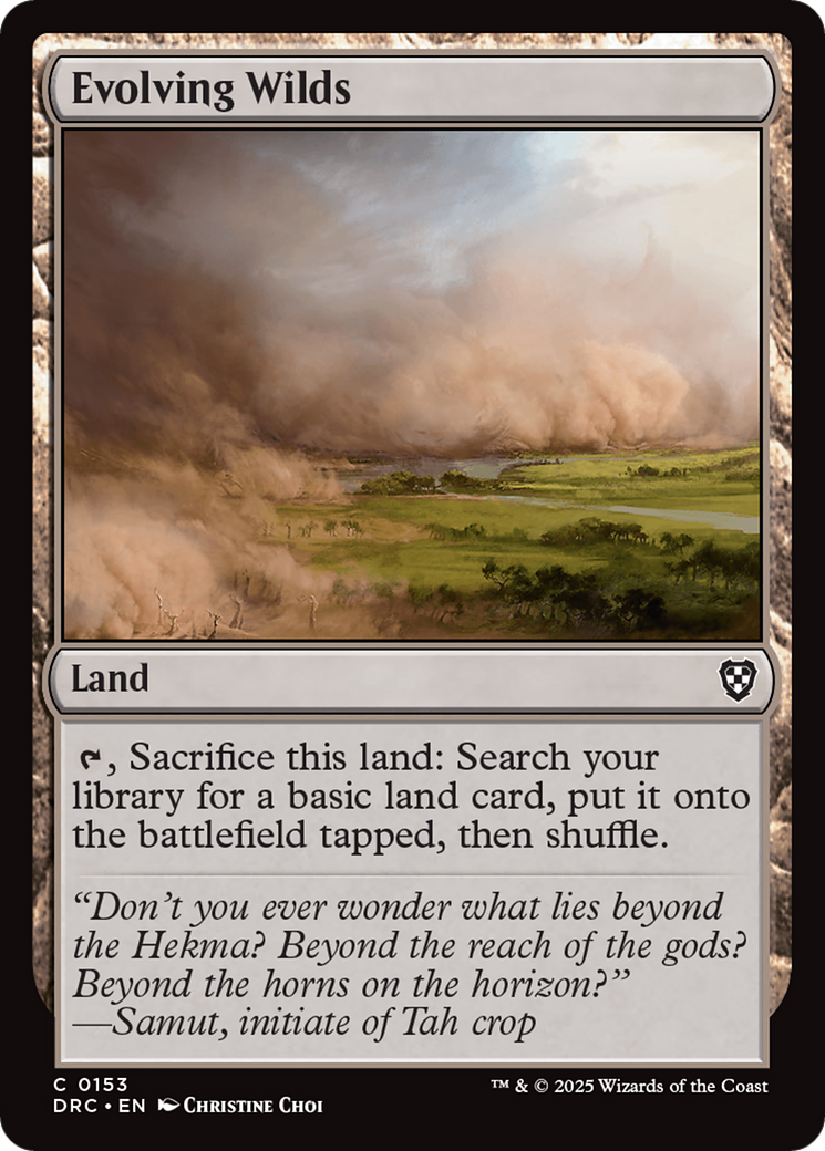 Evolving Wilds (DRC-153) - Commander: Aetherdrift Foil