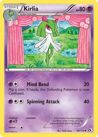 Kirlia 060 - Reverse Holofoil Legendary Treasures - Uncommon