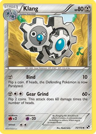 Klang 075 - Reverse Holofoil Black and White - Uncommon
