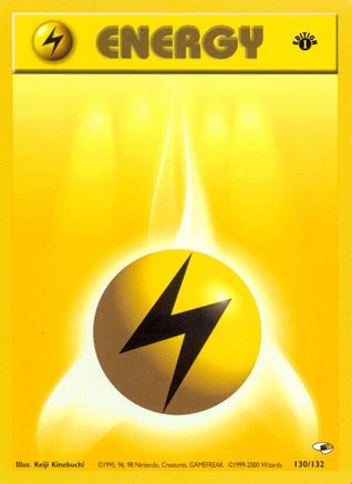 Lightning Energy 130/132 - Unlimited Gym Heroes - Common