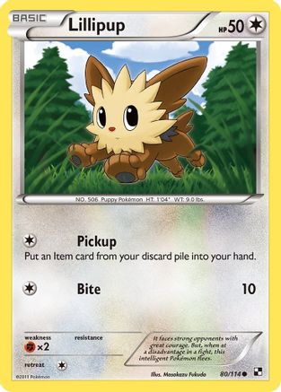 Lillipup (80) 080 Black and White - Common