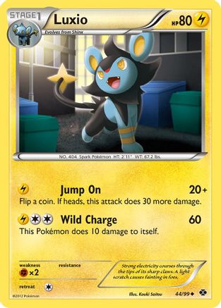 Luxio (44) 044 - Reverse Holofoil Next Destinies - Uncommon