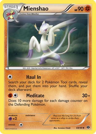 Mienshao 068 - Reverse Holofoil Next Destinies - Uncommon