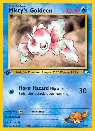 Misty's Goldeen (30) 030/132 - Unlimited Gym Heroes - Rare