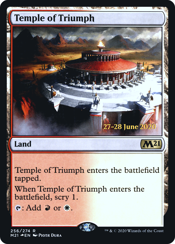Temple of Triumph (PRE-256S) - Core Set 2021 Promos Foil