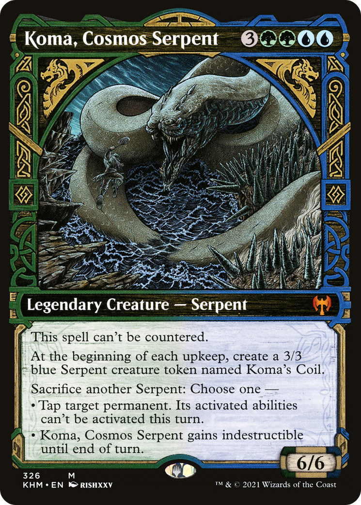 Koma, Cosmos Serpent (KHM-326) - Kaldheim: (Showcase) Foil