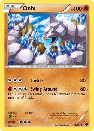 Onix 061/116 - Reverse Holofoil Plasma Freeze - Uncommon