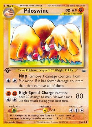 Piloswine 036/64 - Unlimited Neo Revelation - Uncommon