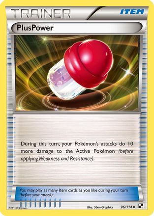 PlusPower 096/114 - Reverse Holofoil Black and White - Uncommon