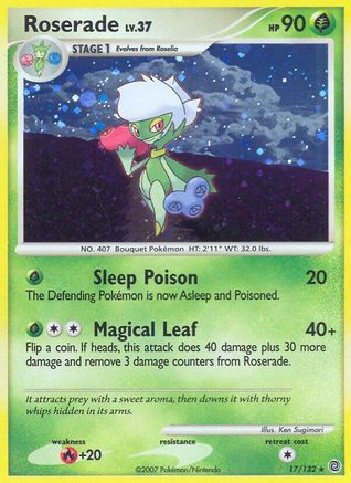 Roserade 017 - Holofoil Secret Wonders - Holo Rare