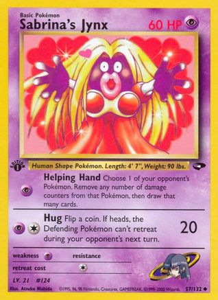 Sabrina's Jynx 057/132 - Unlimited Gym Challenge - Uncommon