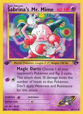 Sabrina's Mr. Mime 059/132 - Unlimited Gym Challenge - Uncommon