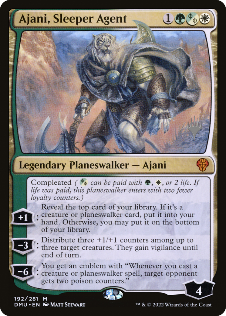 Ajani, Sleeper Agent (PPDMU-192P) - Dominaria United Promos