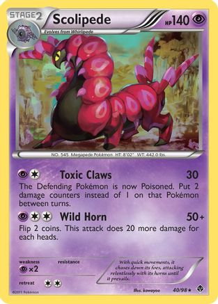 Scolipede 040 Emerging Powers - Rare