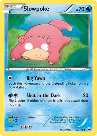 Slowpoke 023/108 Dark Explorers - Common