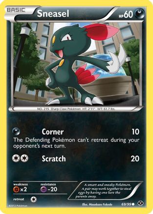 Sneasel 069/99 - Reverse Holofoil Next Destinies - Common