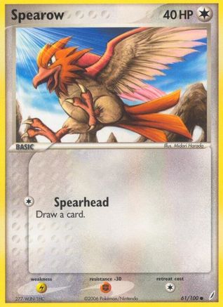 Spearow 061/100 Crystal Guardians - Common