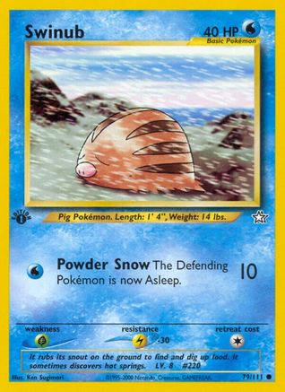 Swinub 079/111 - Unlimited Neo Genesis - Common