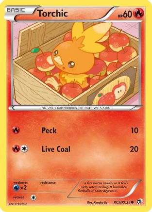 Torchic RC5/RC25 - Holofoil Legendary Treasures Radiant Collection - Common