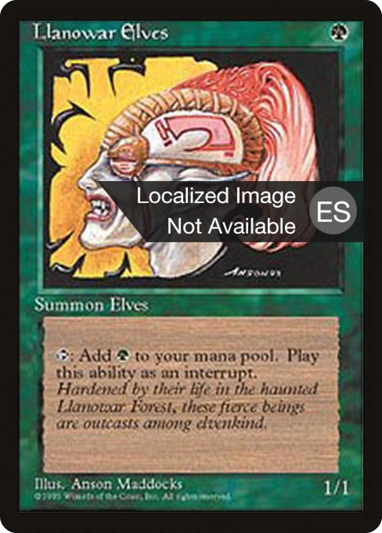 Llanowar Elves (4BB-261) - Fourth Edition Foreign Black Border