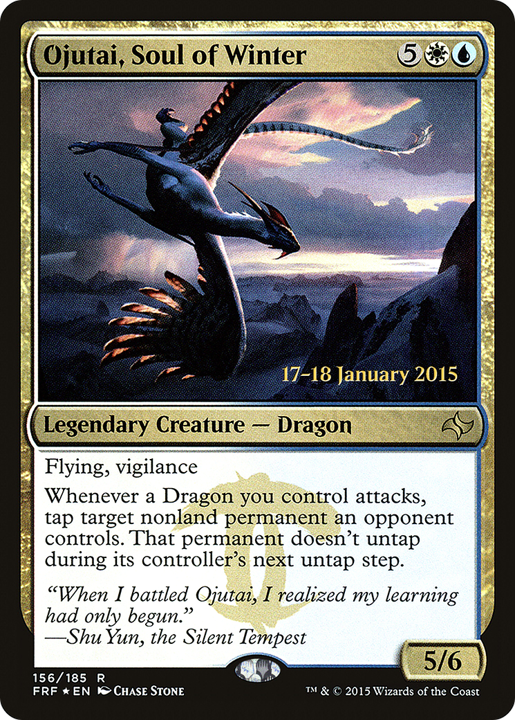 Ojutai, Soul of Winter (PRE-156S) - Fate Reforged Promos Foil