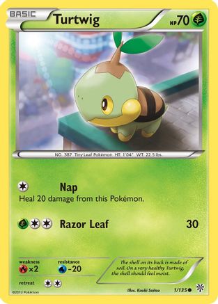 Turtwig 001/135 Plasma Storm - Common
