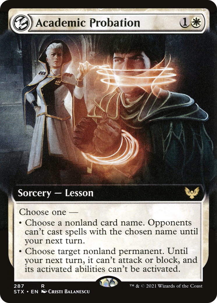 Academic Probation (STX-287) - Strixhaven: School of Mages: (Extended Art, lesson)