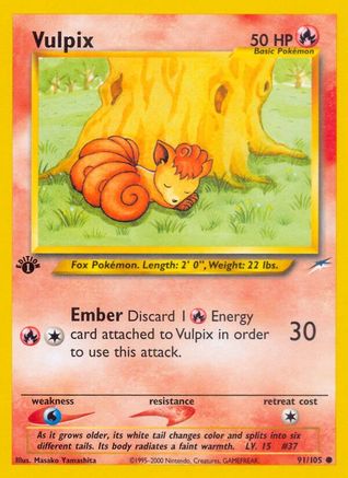Vulpix 091/105 - Unlimited Neo Destiny - Common