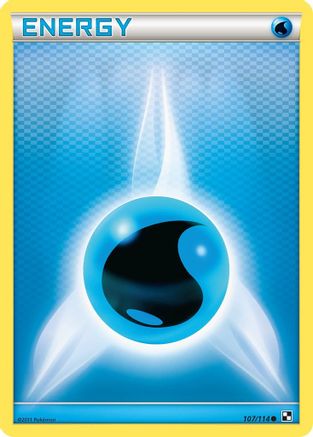 Water Energy 107 - Reverse Holofoil Black and White - Common
