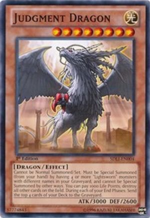 Judgment Dragon (SDLI-EN004) - Structure Deck: Realm of Light 1st Edition