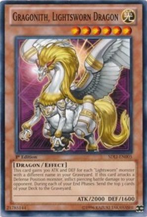 Gragonith, Lightsworn Dragon (SDLI-EN005) - Structure Deck: Realm of Light 1st Edition