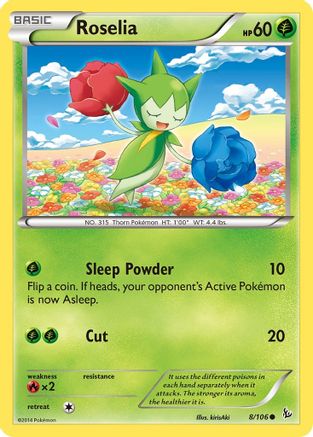 Roselia 008/106 XY Flashfire - Common