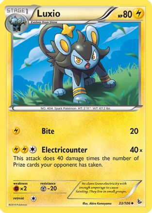 Luxio 033 XY Flashfire - Uncommon