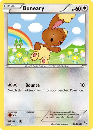 Buneary 084/106 - Reverse Holofoil XY Flashfire - Common