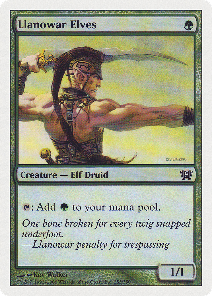 Llanowar Elves (9ED-253) - Ninth Edition