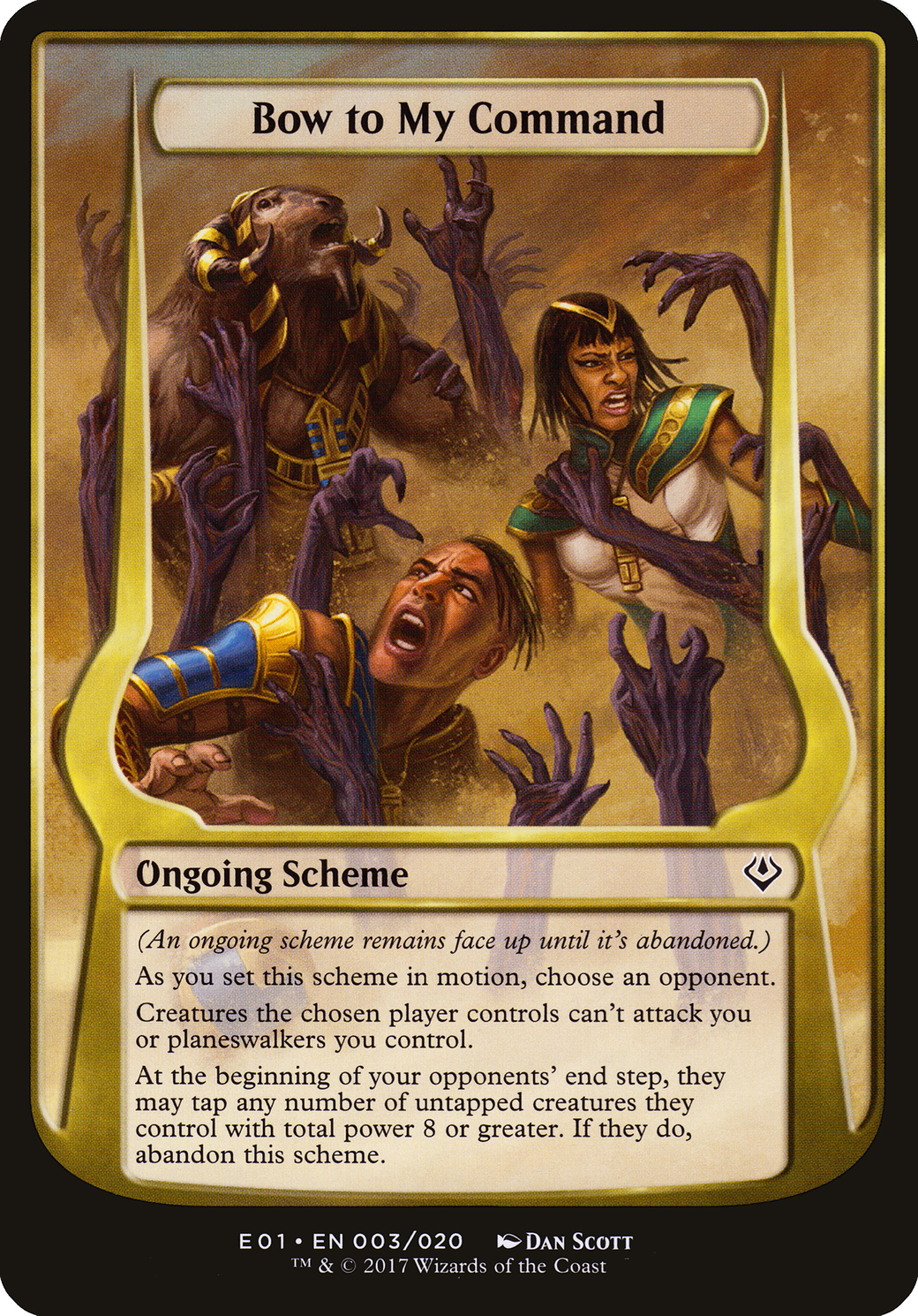 Bow to My Command (OVER-03★) - Archenemy: Nicol Bolas Schemes