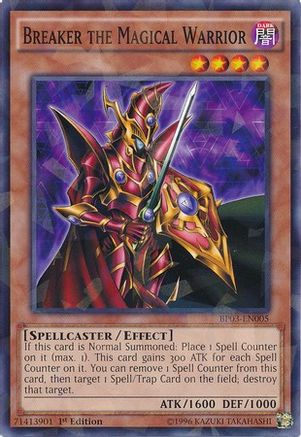 Breaker the Magical Warrior (Shatterfoil) (BP03-EN005) - Battle Pack 3: Monster League 1st Edition