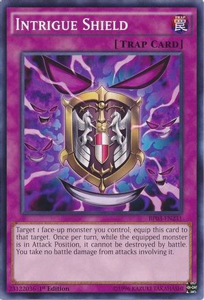Intrigue Shield (BP03-EN231) - Battle Pack 3: Monster League 1st Edition