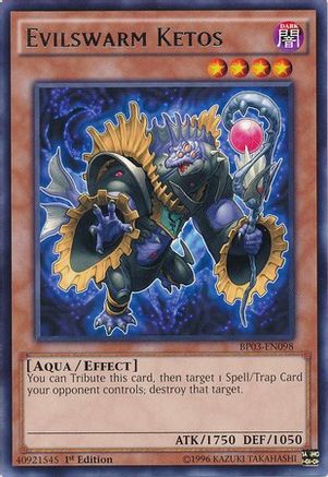 Evilswarm Ketos (BP03-EN098) - Battle Pack 3: Monster League 1st Edition