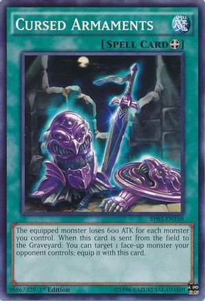 Cursed Armaments (BP03-EN169) - Battle Pack 3: Monster League 1st Edition