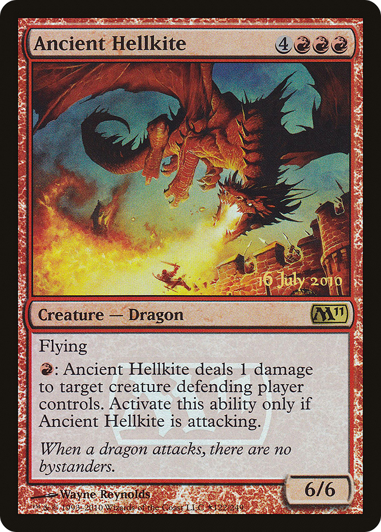 Ancient Hellkite (LARP-122★) - Magic 2011 Promos Foil