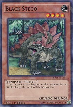 Black Stego (Shatterfoil) (BP03-EN025) - Battle Pack 3: Monster League 1st Edition