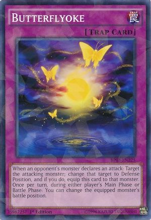 Butterflyoke (Shatterfoil) (BP03-EN225) - Battle Pack 3: Monster League 1st Edition