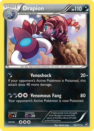 Drapion 065 XY Furious Fists - Rare